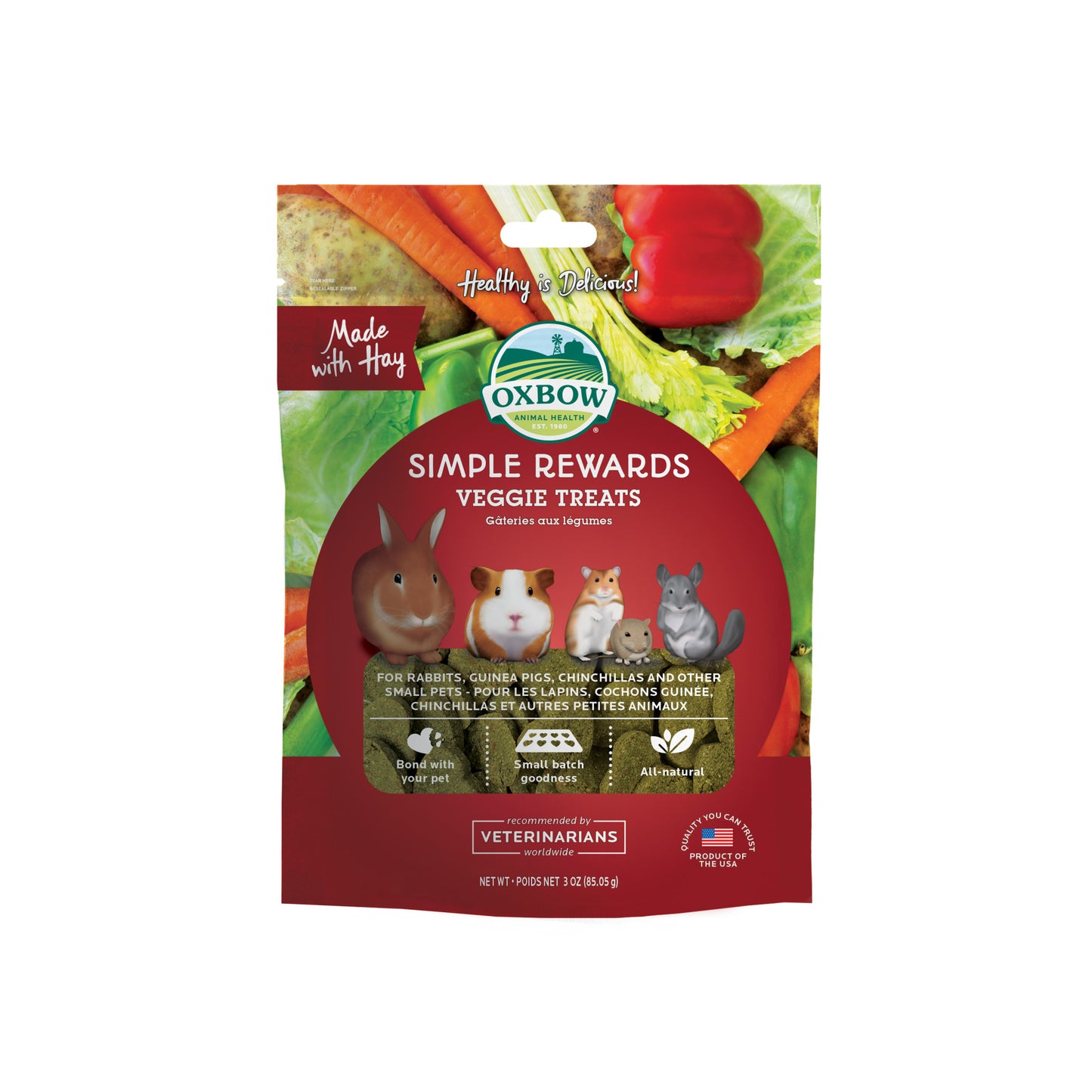 Simple Rewards Veggie Treats - BinkyBunny.com House Rabbit Store
