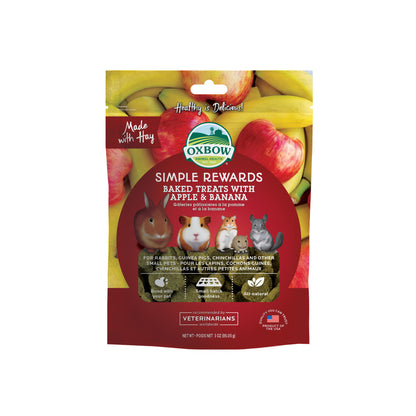 Simple Rewards Baked Treats with Apple & Banana - BinkyBunny.com House Rabbit Store