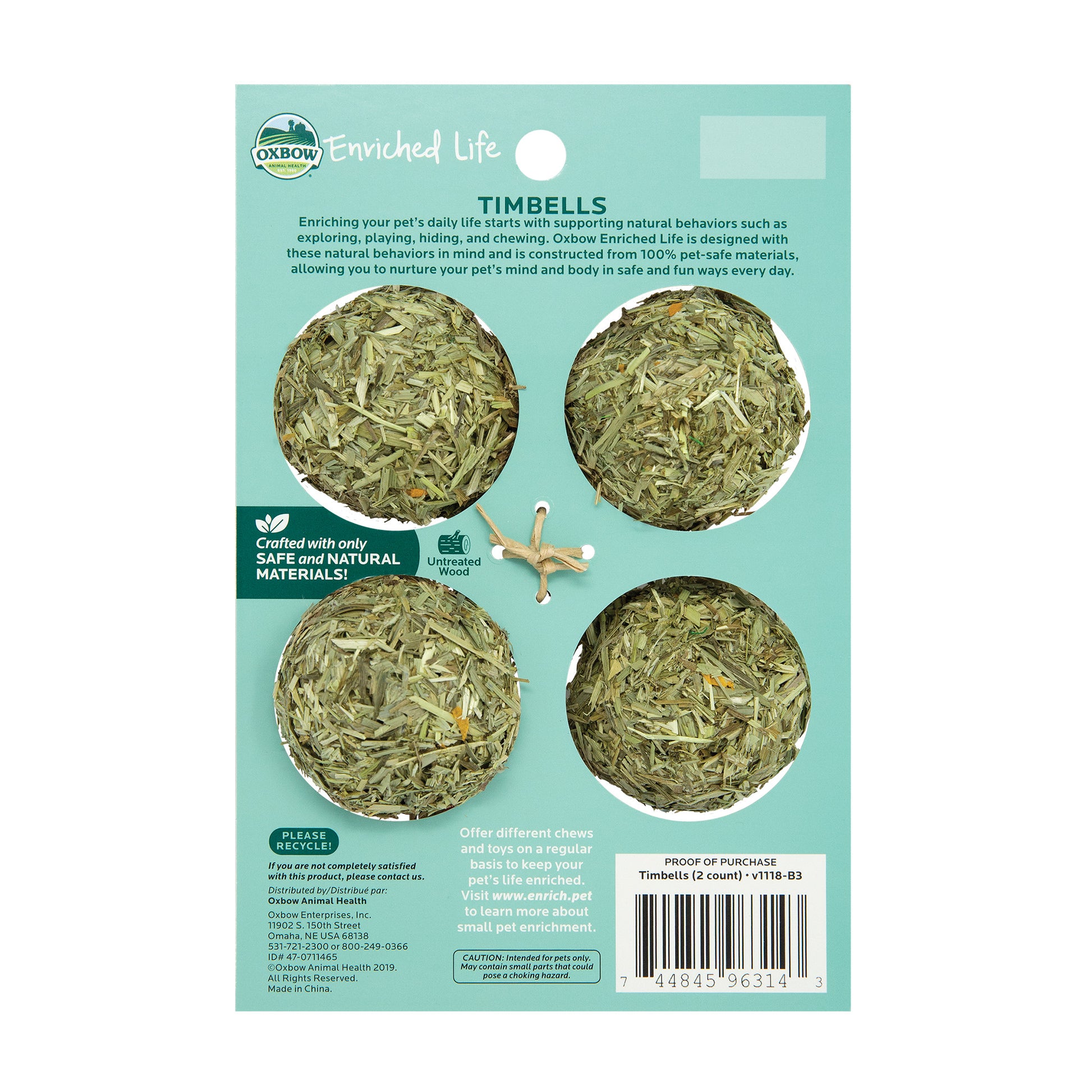 Timbells (Enriched Life) - BinkyBunny.com House Rabbit Store
