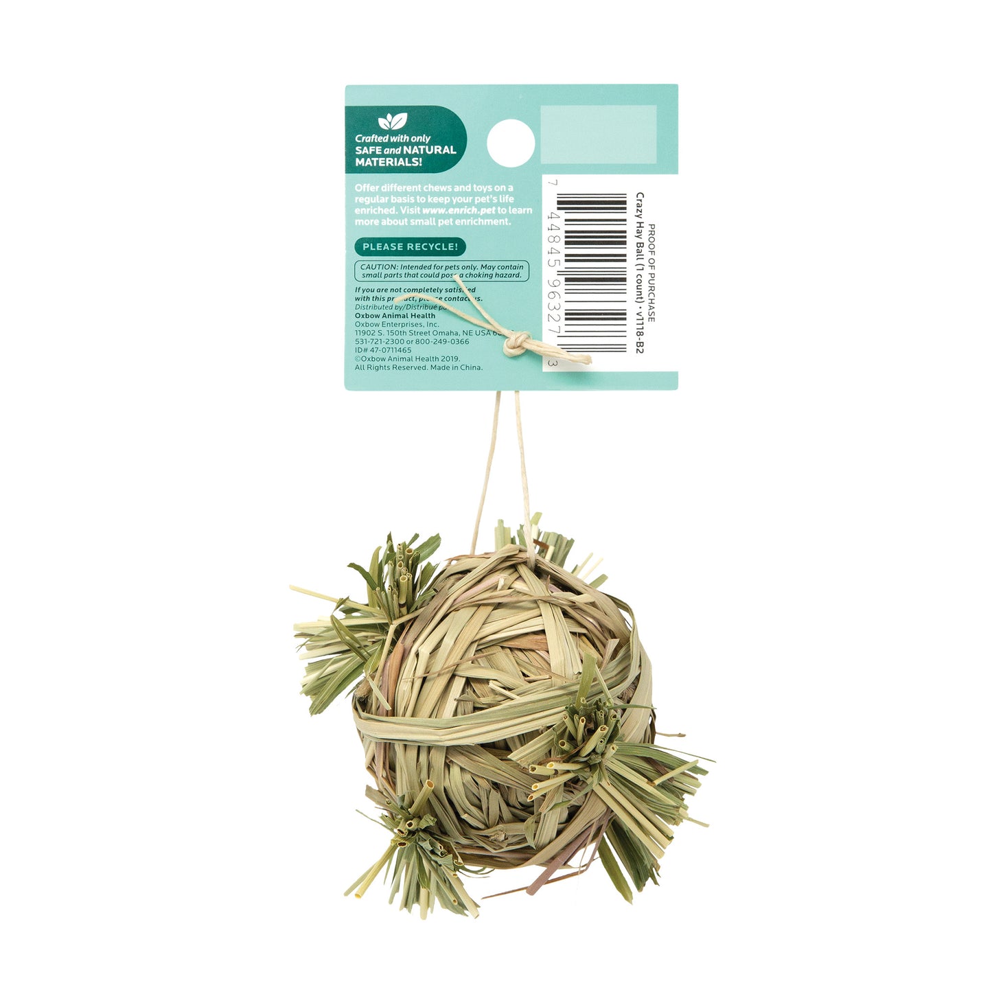 Crazy Hay Ball (Enriched Life) - BinkyBunny.com House Rabbit Store