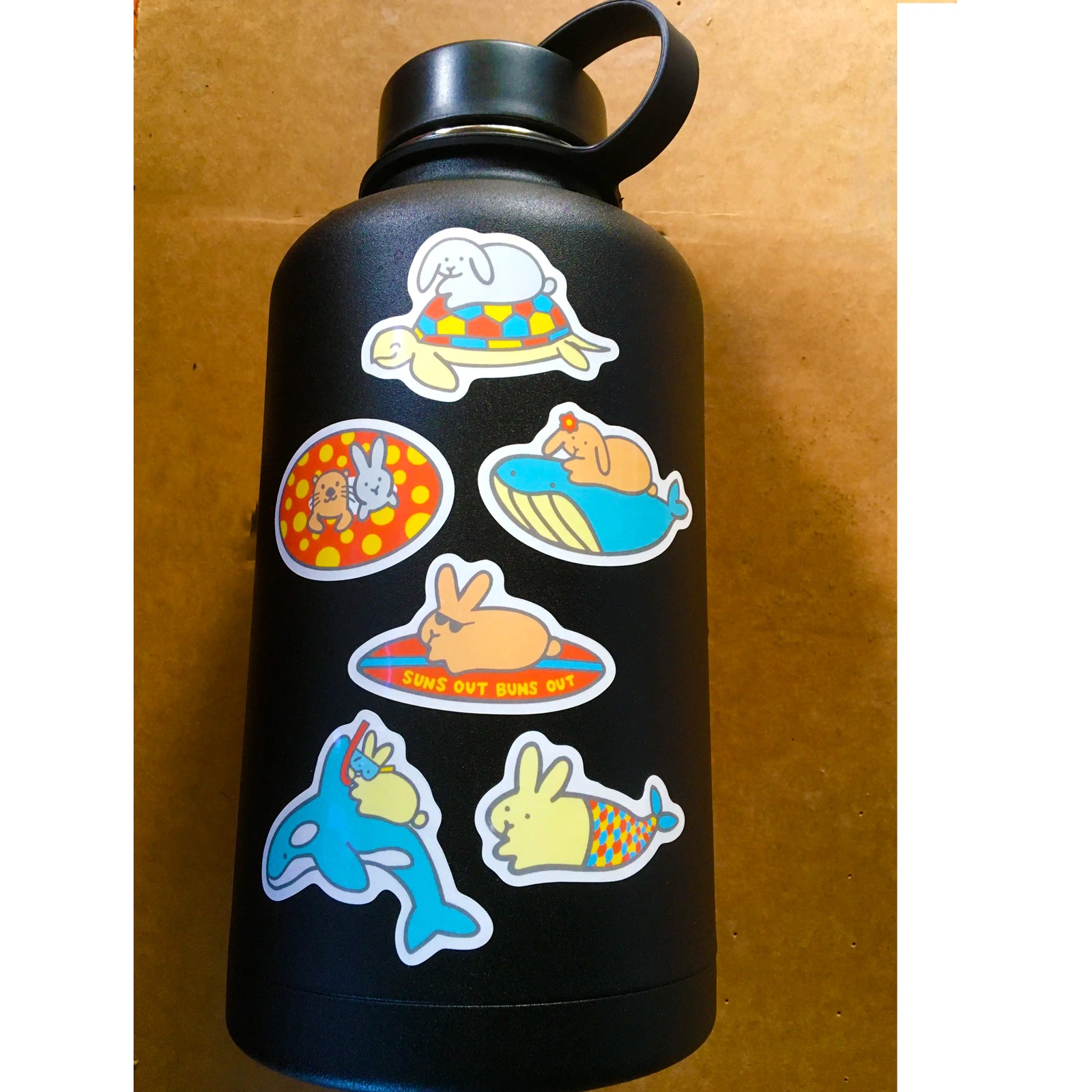 Beach Buns Sticker Sheet - BinkyBunny.com House Rabbit Store