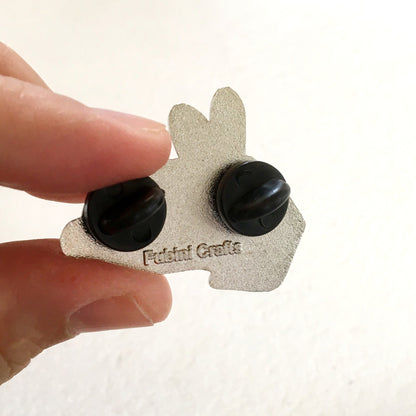 Book Bunny PIN - BinkyBunny.com House Rabbit Store