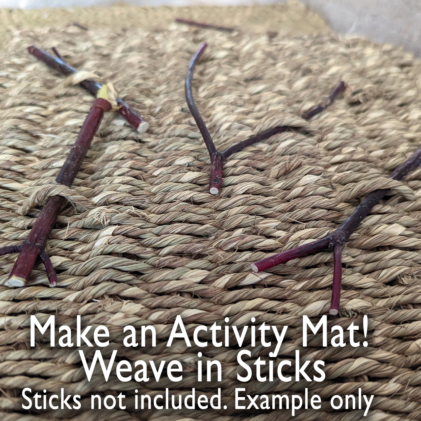 DOUBLE Weave Sea Grass Mat SMALL - 6 PACK [11" x 11"] - BinkyBunny.com House Rabbit Store