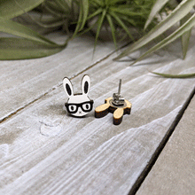Nerd Bunny Earrings (COMING SOON) - BinkyBunny.com House Rabbit Store