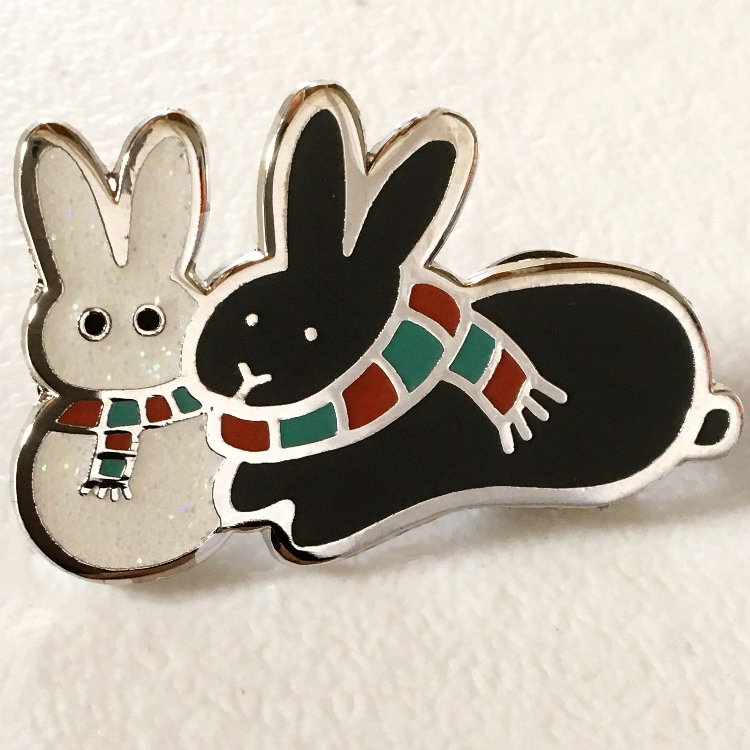 Winter Bunny Buddies PIN - BinkyBunny.com House Rabbit Store